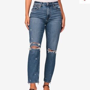 Abercrombie Mom High Rise Curve love jeans 6/28